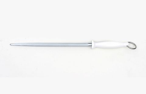 Butchers Steel Extra Fine Cut 300mm White Handle
