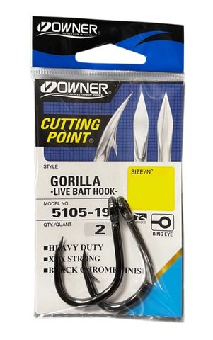 Owner Gorilla Live Bait Hooks 10/0