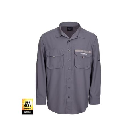 Shimano Vented Fishing Shirt Grey (3XL)