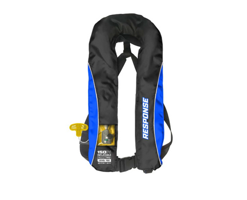 Response Manual Inflatable Adult Life Jacket Blue/Black