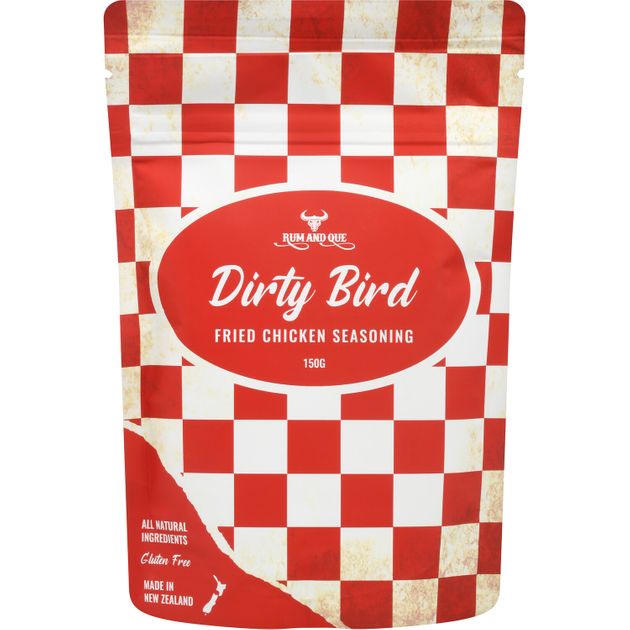 Rum and Que 150g Dirty Bird Fried Chicken Pouches