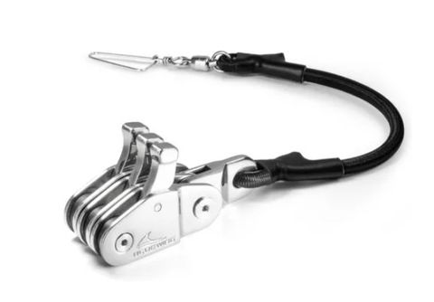 Bluewing Outrigger Linelock Lock Pulley Triple (Stainless Steel)
