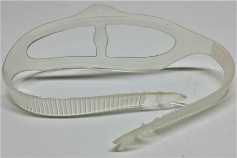 Sea Harvester Clear Silicone Mask Strap