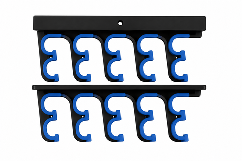 SWC 10 Slot Wall Mount Rodholder - Blue