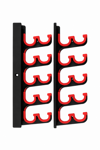 SWC 10 Slot Wall Mount Rodholder - Red