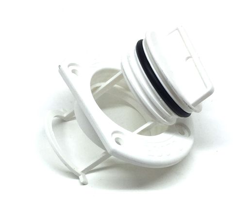 Tenob 2" Drain Plug & Base - White