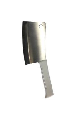 The Rural Butchers Meat Cleaver with White Handle - 8in