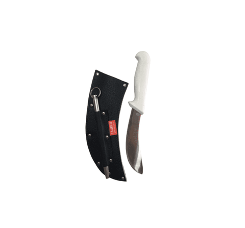 The Rural Butchers Leather Skinning Knife Sheath Set