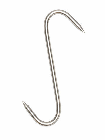 The Rural Butchers S Meat Hook 8mm x 200mm - 8in