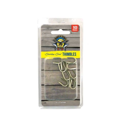 Pakula Stainless Steel Thimbles 10 Pack