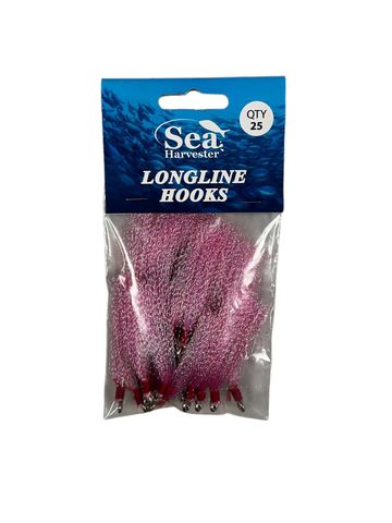 Sea Harvester Longline Flies Pink 25