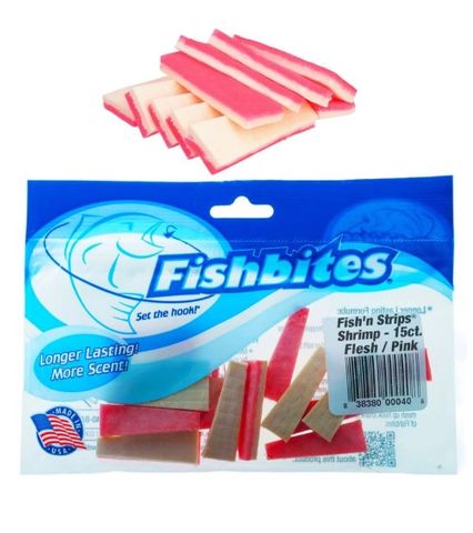 Fishbites EZ Fish N Strips Shrimp - Flesh/Pink