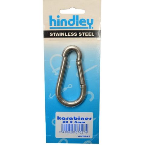 Hindley Karabiners 8Mm Stainless Steel