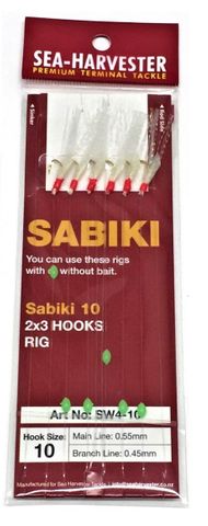 Sea Harvester Sabiki 10 Twin Pack 2 X 3 Hook Rigs