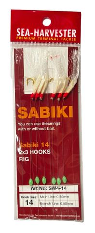 Sea Harvester Sabiki 14 Twin Pack 2 X 3 Hook Rigs