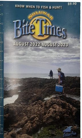 Solunar Bite Times August 2021-August 2022