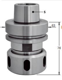 CHUCK CNC HSK63F RH DIN-6388 25mm