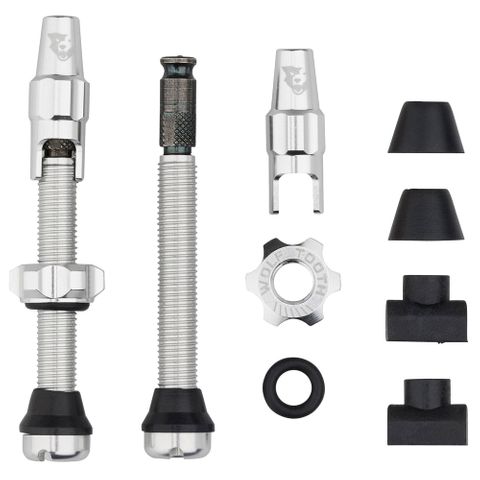 Wolf Tooth Clik Valves 44mm Raw Silver