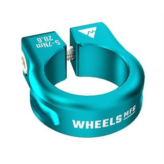 Wheels MFG Seat Post Clamp 34.9mm Teal