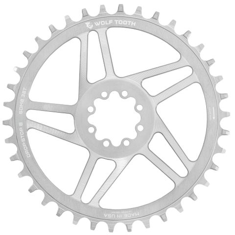 WOLF TOOTH SRAM 8-BOLT GRAVEL/ROAD CHAINRINGS RAW SILVER