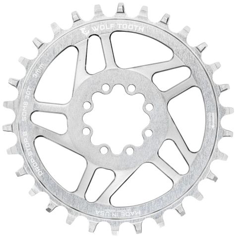 WOLF TOOTH SRAM 8-BOLT MTB CHAINRINGS RAW SILVER