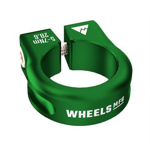 Wheels MFG Seat Post Clamp 33.1mm Green