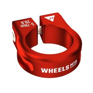 Wheels MFG Seat Post Clamp 33.1mm Red