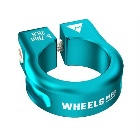 Wheels MFG Seat Post Clamp 33.1mm Teal