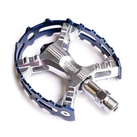 MKS Bear Trap XC-III Pedals Blue 1/2