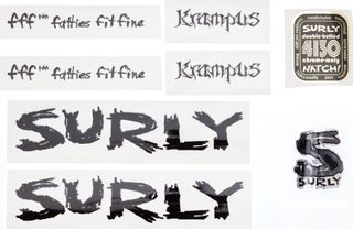 Surly Krampus Decal Set Black