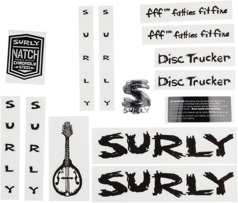 Surly Disc Trucker Decal Set Black