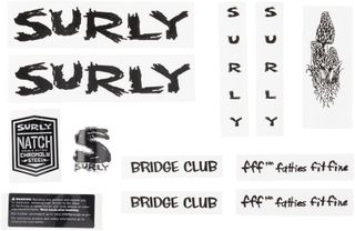 Surly Bridge Club Decal Set Black