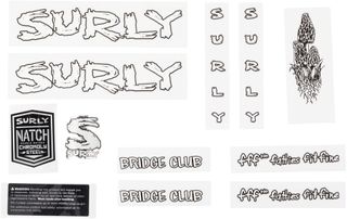 Surly Bridge Club Decal Set White