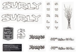 Surly Krampus Decal Set White