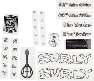 Surly Disc Trucker Decal Set White