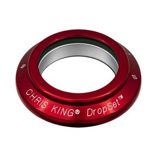 Chris King Dropset Bearing Cap1 1/8  Red