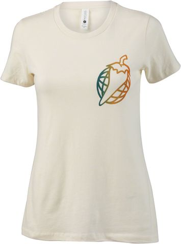 Salsa Pepper Globe T-Shirt Tan SM Womens