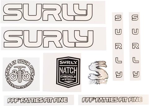 Surly Intergalactic Decal Set White