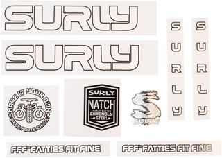 Surly Intergalactic Decal Set White