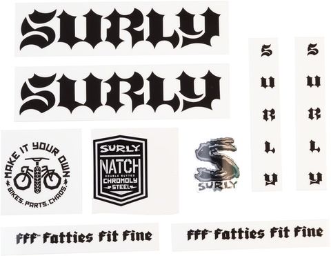 Surly Born to Lose Decal Set Black