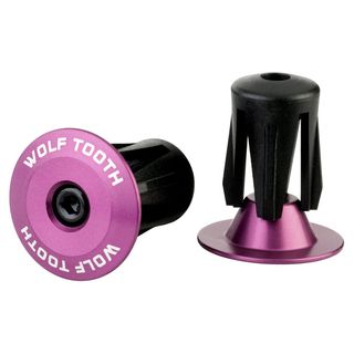 Wolf Tooth Alloy Bar End Plugs Purple