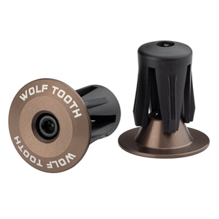 Wolf Tooth Alloy Bar End Plugs Espresso