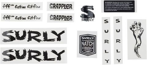 Surly Grappler Decal Set Black