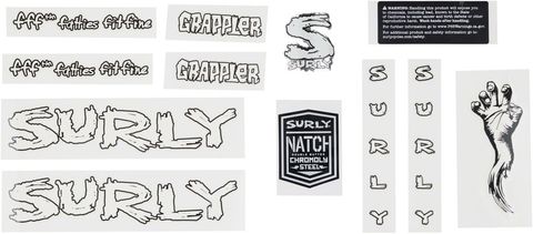 Surly Grappler Decal Set White