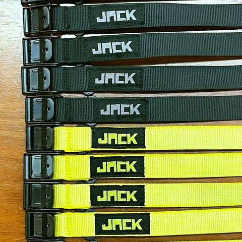 JACK Straps Stiff Black x2