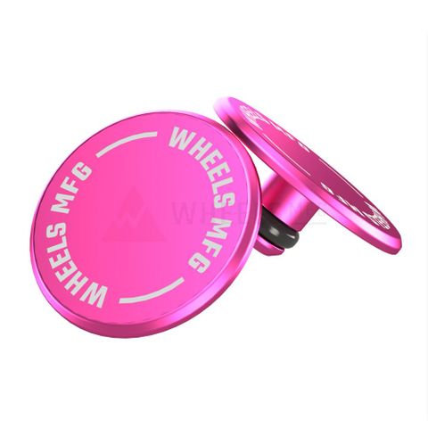 Wheels MFG Thru Axle Cap Set Pink
