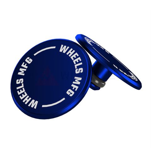 Wheels MFG Thru Axle Cap Set Blue