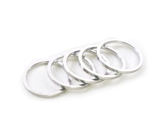Wheels MFG 1-1/8 2.5mm Silver 5 piece