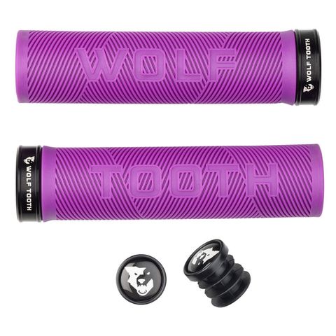 Wolf Tooth Components Fat Paw Silicone Foam Grips 9.5mm Diameter: Blue 