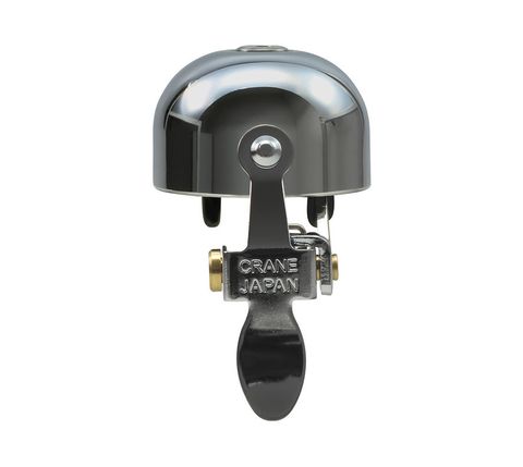 Sonnette Crane Bell Co E-Ne – Chrome – Laiton – Vélo – Neuve Sous Blister